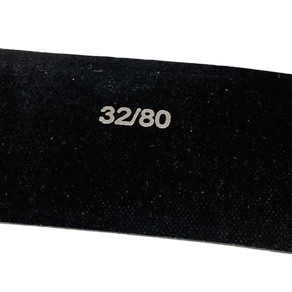 Mens Classic Black Genuine Top Grain Leather Belt Made in Mexico Size 32 - Picture 4 of 6